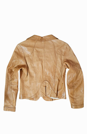 Vintage Tan Leather Jacket